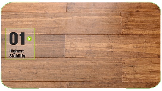 Caramel Solid Click Strand Woven Bamboo Flooring