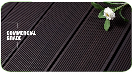 Small Ripple Dark Carbonized Bamboo Decking