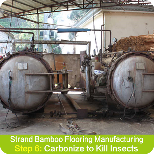 Carbonizing Bamboo Strands