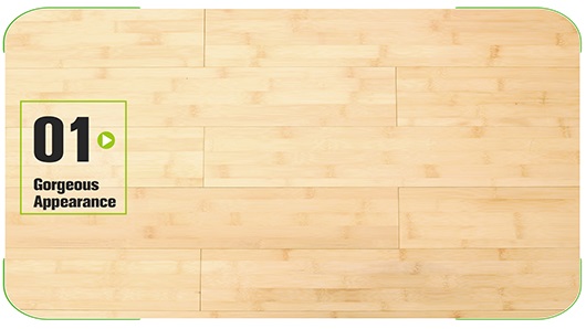 Natural Horizontal Solid Bamboo Flooring