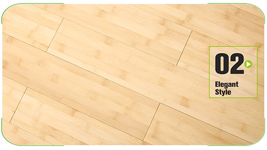 Natural Horizontal Solid Bamboo Flooring