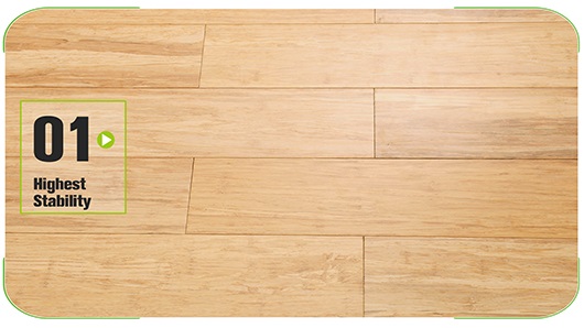 Floating Strand Woven Bamboo Flooring Natural