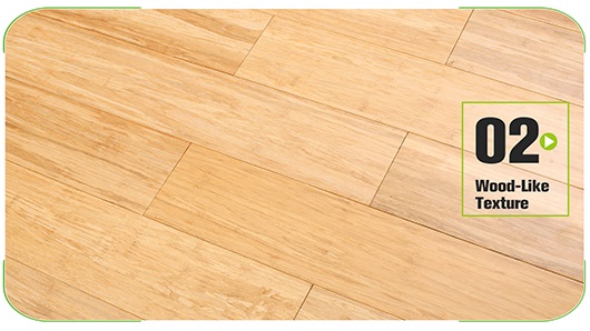 Floating Strand Woven Bamboo Flooring Natural