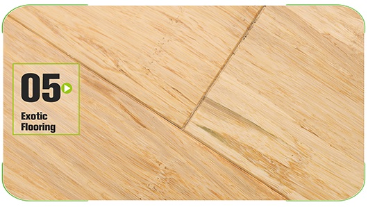 Floating Strand Woven Bamboo Flooring Natural